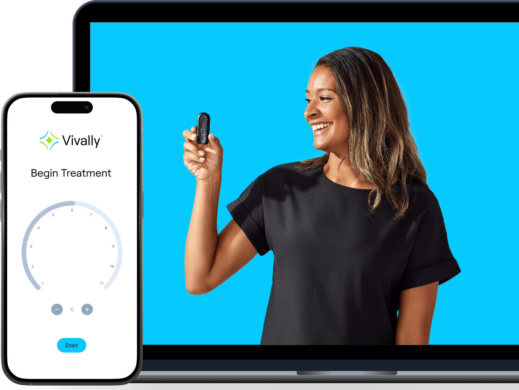 Vivally System on ankle